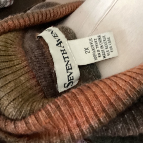 Cardigan with Cowl lapel, Rust NWOT, 2X - Picture 3 of 4